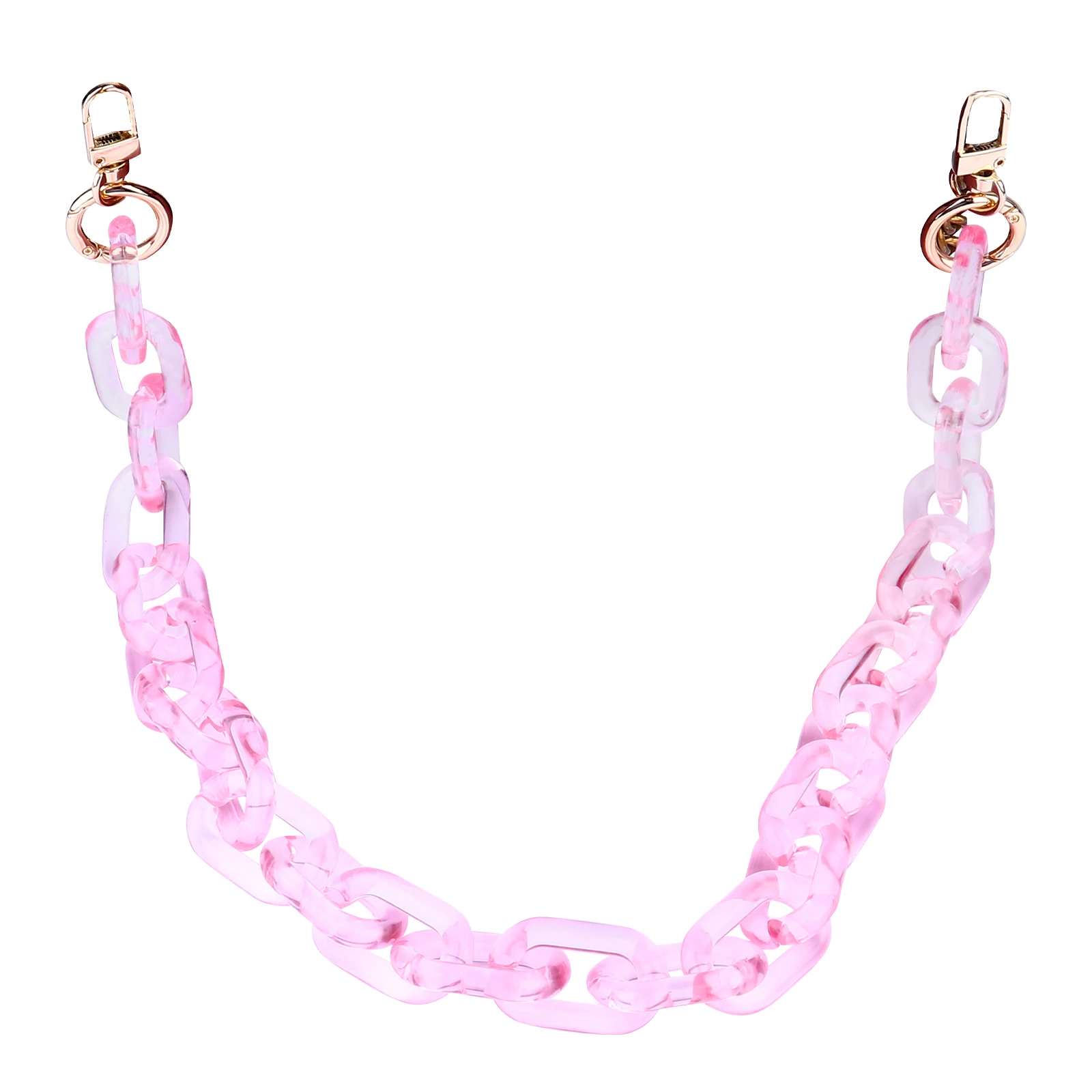 

Decorative Chain Bag Shoulder Purse DIY Resin Straps Acrylic Bags Handle Lightweight Durable Fashionable Jewelry Look Stylish