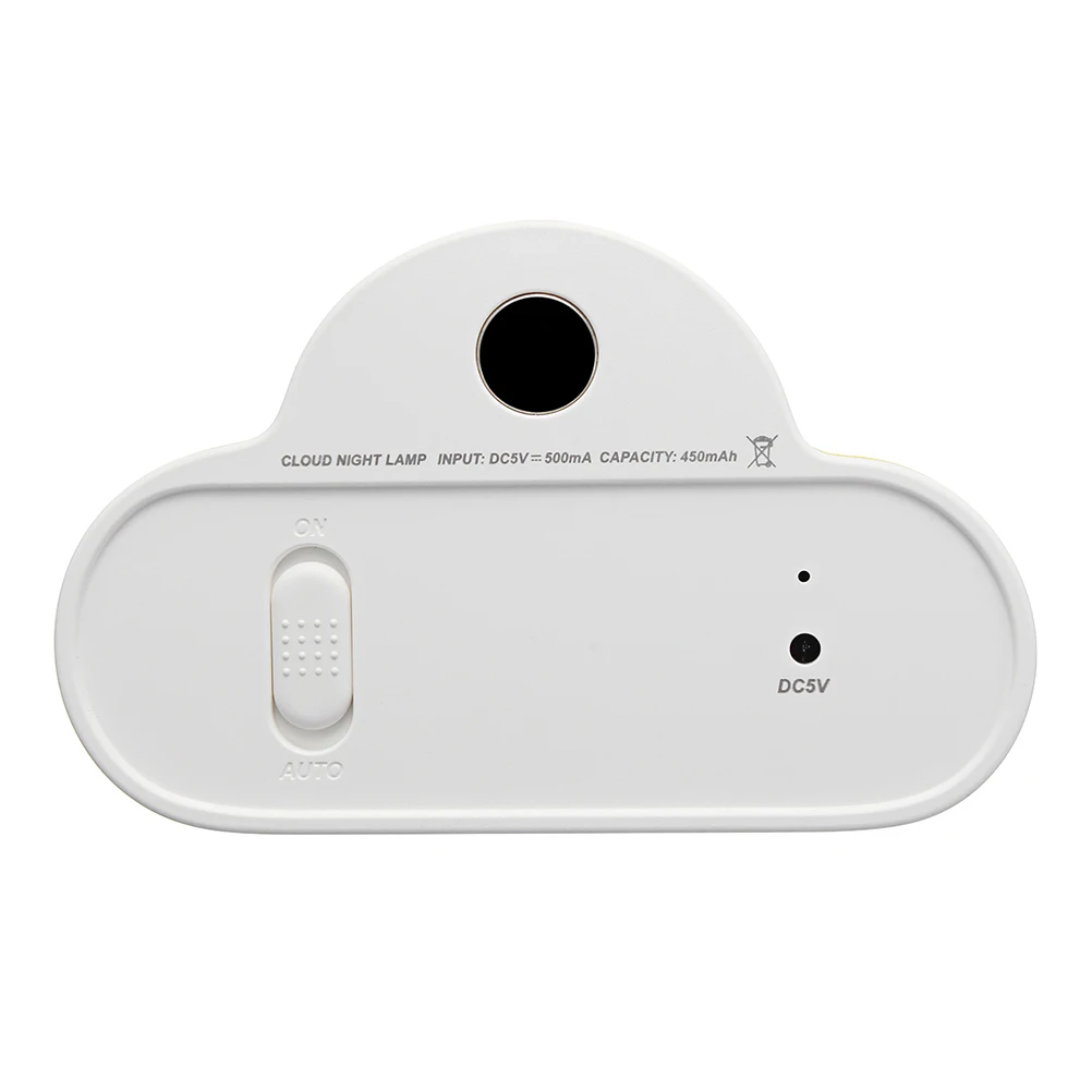 

Rechargeable Smart Night Light LED Cloud Shape Softlight Sensor Lamp Nursery Room Bedroom Portable Lightweight 122x79x35cm