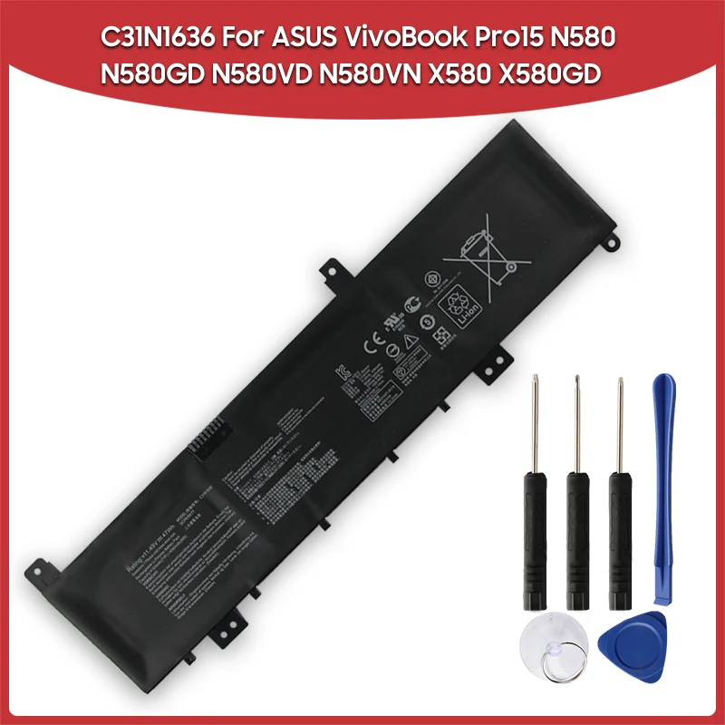 

Новая сменная батарея C31N1636 для ASUS VivoBook Pro 15 N580 M580GD N580GD N580VD N580VN X580 X580GD перезаряжаемые батареи