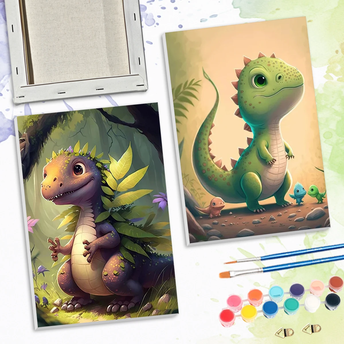 

SDOYUNO Paint By Numbers For Beginner dinosaur Animals 20x30cm ready Frame Color Markers Canvas Acrylic Paints Decorative Kits