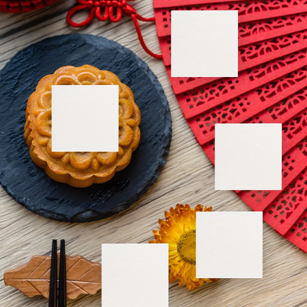 

100pcs Dehumidifying Sheets 3Cm Square White Plant Fiber Moisture Absorber For Food Storage Biscuit Cans Potato Chip Tubes