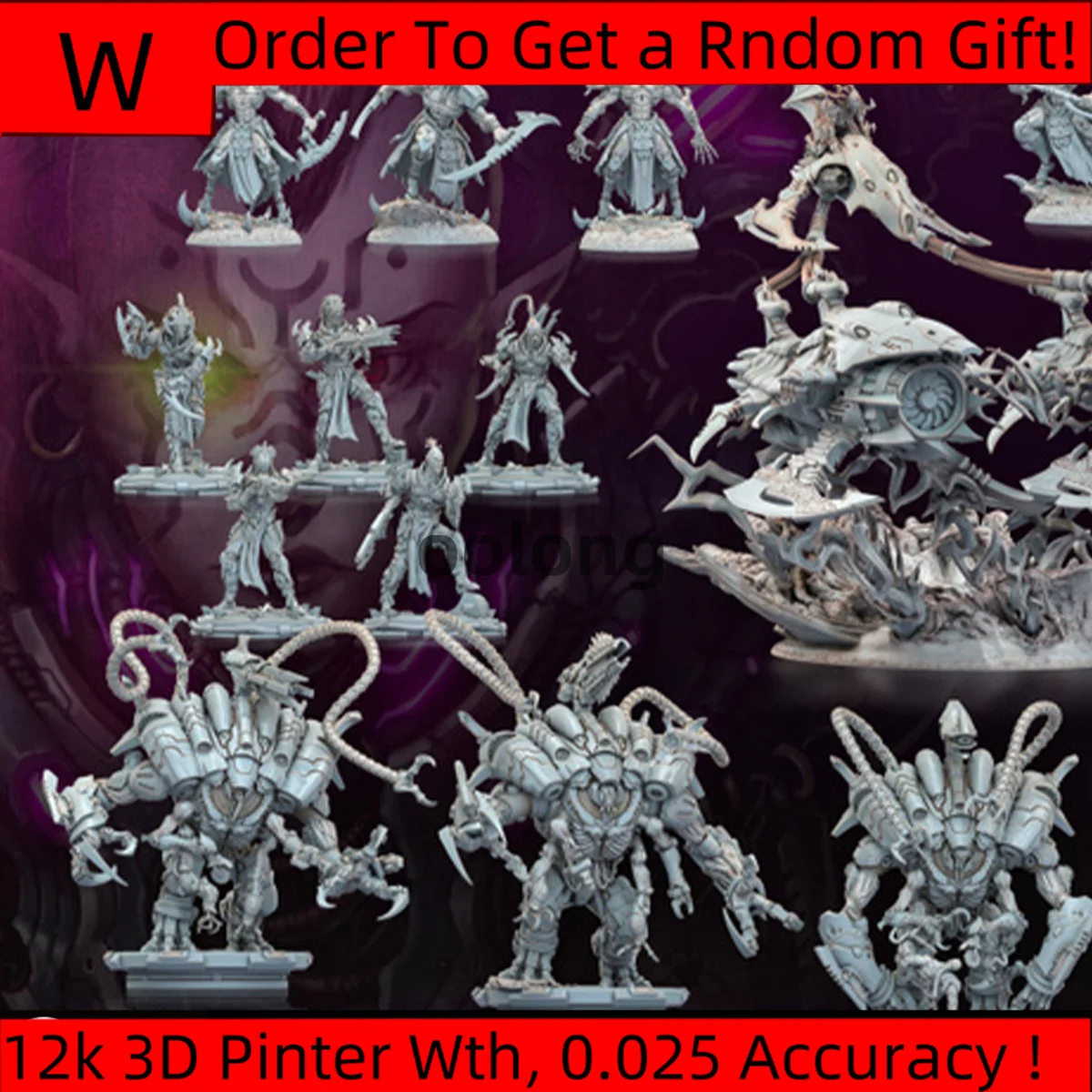 Dnd Miniatures Figures [Dark Eldar] Blood Man Pirate Female Assassin Mech Board Game Model 3d Printing