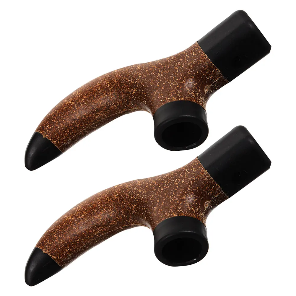 

2Pcs Hiking Pole Handle Grip Replaceable Anti-Slip Outdoor Trekking Rod Tool Comfortable Wrist Support Walking Cane Adapter