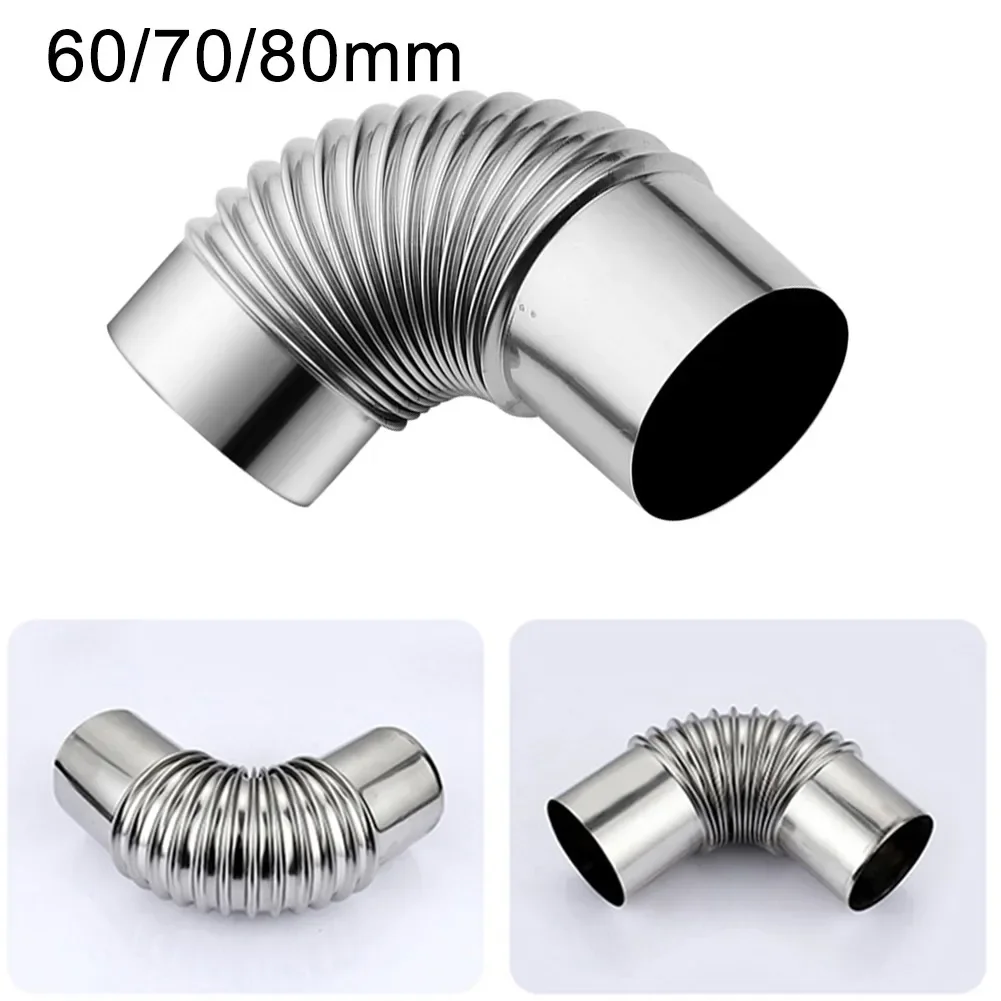 

Replacement Elbow Pipe Elbow Pipe Accessories High Quality Stainless Steel Stove 50/60/70mm 90 Degree Bend 90°