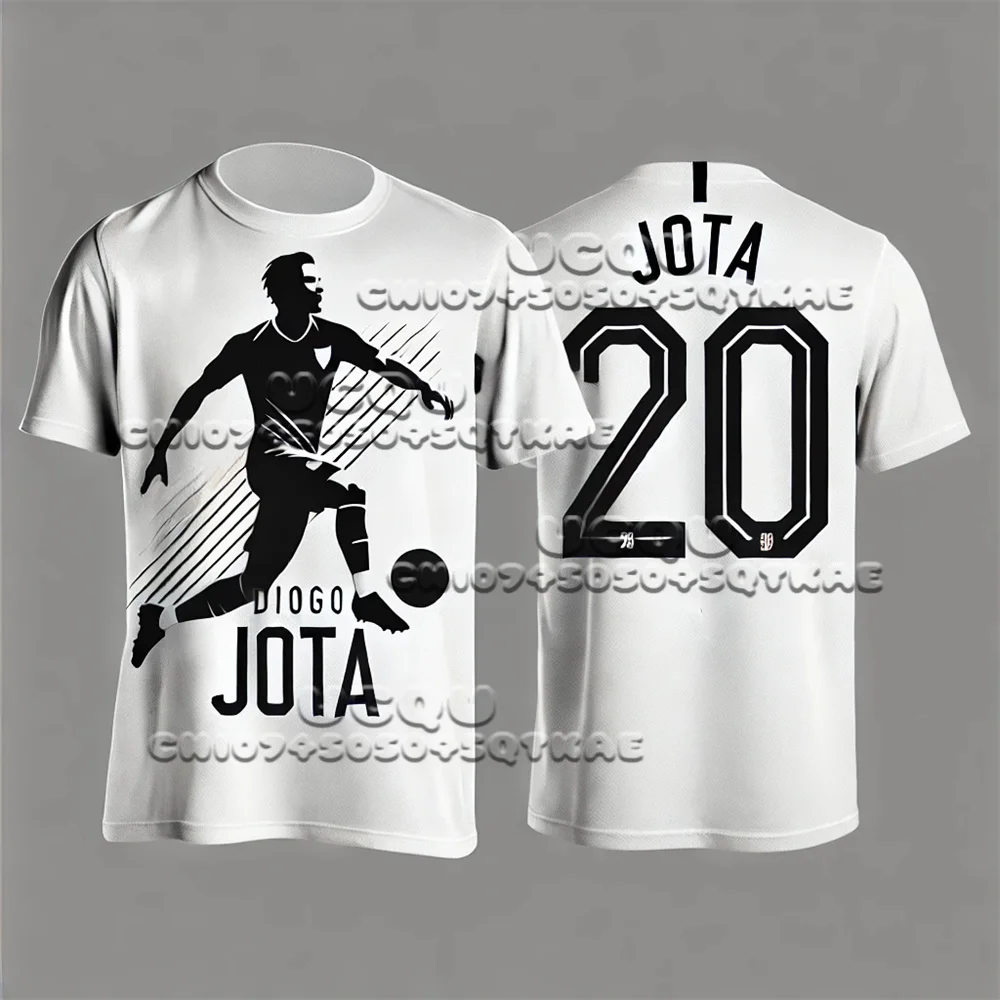 Camisa conmemorativa blanca de verano, nueva camiseta con diseño ChatGPT Diogo Jota, camiseta Jota Diogo No.20, camiseta para fanáticos de hombres/mujeres/niños
