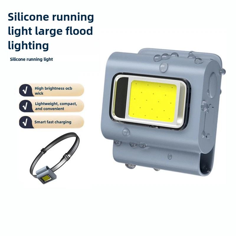 

Налобный фонарь с магнитным поглощением, зарядка TYPE-C, портативный фонарь COB Mini, ходовые огни, светодиодный силиконовый рабочий фонарь