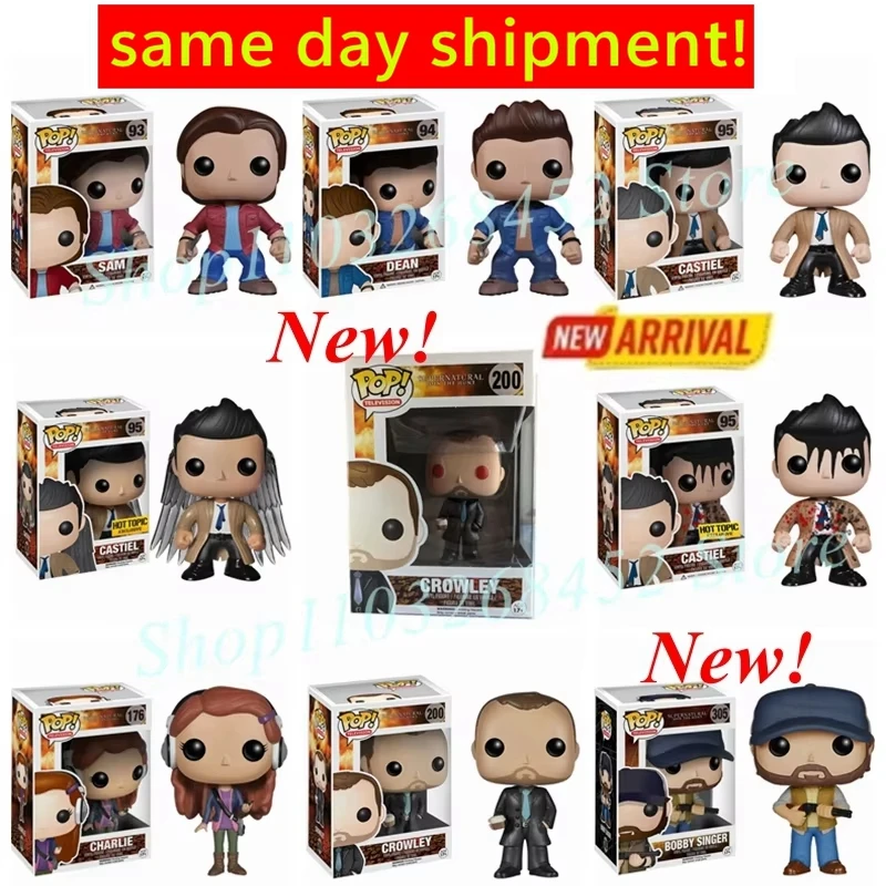 POP!funko SUPERNATURAL フィギュアセット Supernatural Funko 3 Bloody Sam Dean Crowley Convention Exclusive