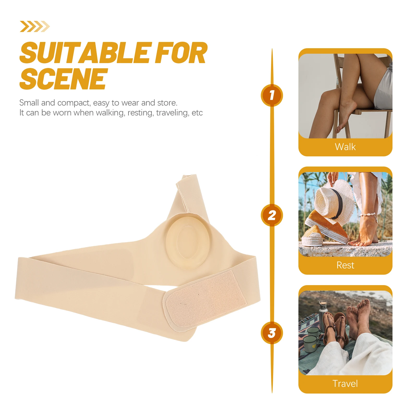 

Big Toe Orthopedic Sleeve Bunion Correction Left Skin Color Hammertoe Splint Socks Separators Women Foot Care Tool