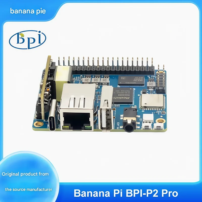 TopElec Banana Pi BPI-P2 Pro IoT development board adopts Rockchip RK3308 chip design, 512M memory, 8G storage, and supports PoE