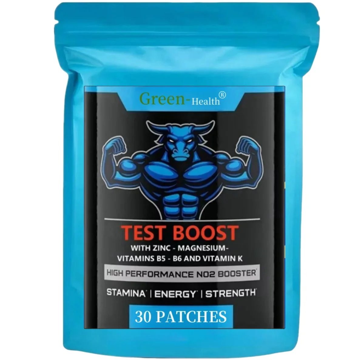 Testosterone Booster For Men 30 Transdermal Patches, With Zinc Patches Made In Usa.