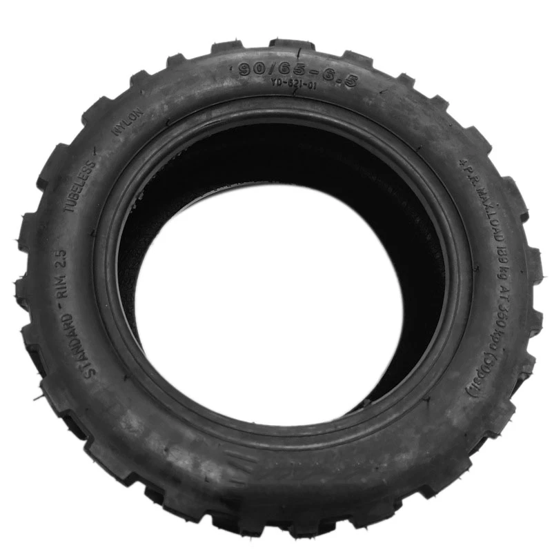 Electric Scooter Tire Inflatable Tubeless Tyre 11In 90/65-6.5 For City Road Off-Road Scooter Tires Replacemen