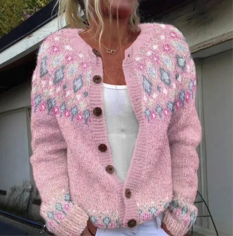 

Soft Cozy Korean Style Vintage Knitted Sweater Jumper Women's Loose Casual Outerwear Cardigan Top Sweaters For Woman 2025