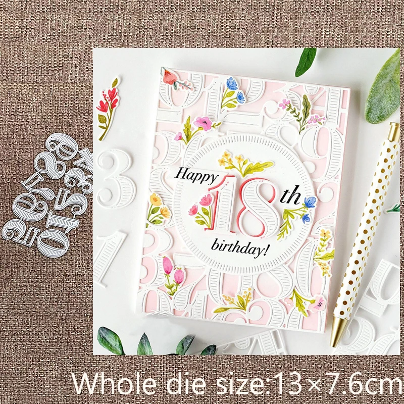 

Новый дизайн, ремесло, металлическая трафаретная форма, вырубная штамп, жирные цифры, украшение, высечки для скрапбукинга, альбом, бумажная карта, ремесло, тиснение