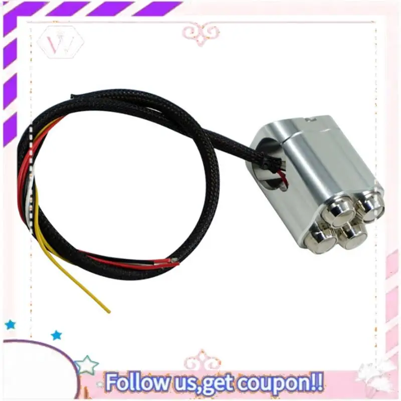 

Easy To Use Motorcycle Multifunctional Handlebar Switch Suitable 28Mm Handlebar Control Switch Start Horn Light Turn Signal