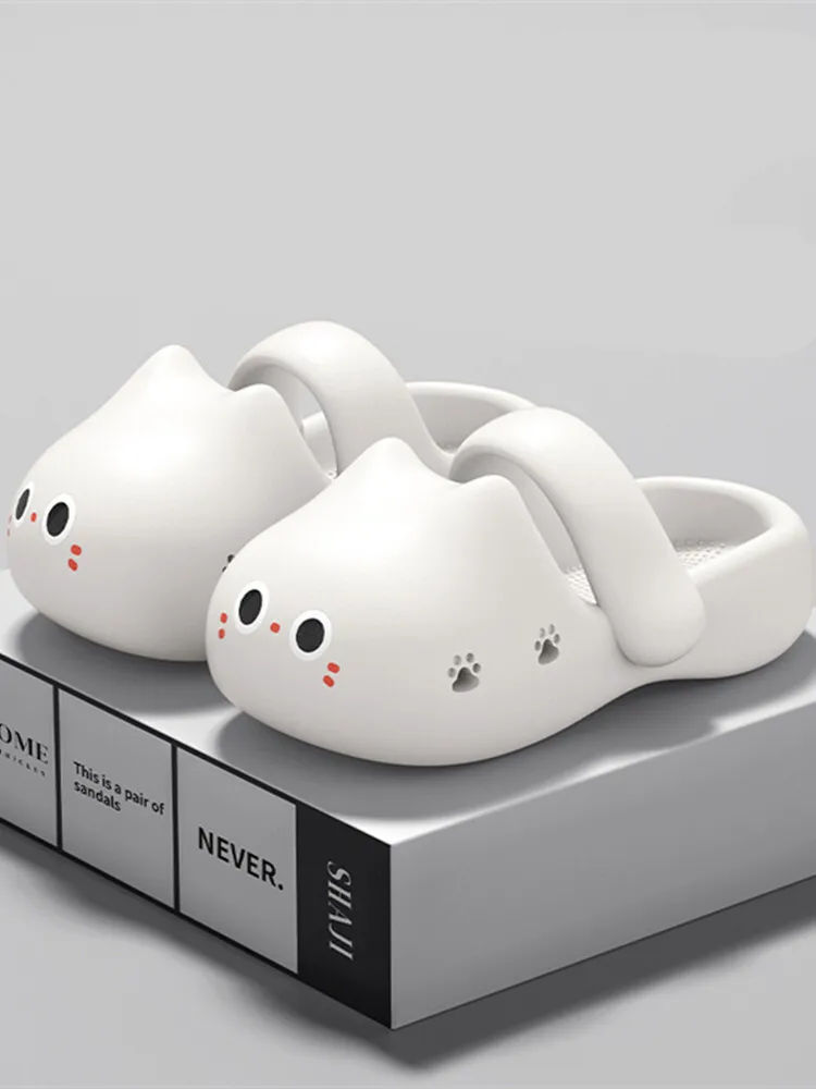 

Cute Cat Slippers For Women Summer Outdoor Anti Slip Beach Slippers Are Cute Animal EVA Slipper Indoor Household Sliipper