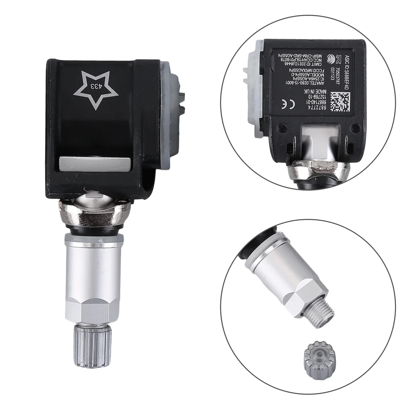 4x أجهزة استشعار ضغط الإطارات 36106872774 TPMS متوافقة مع BMW 3er G20 G21 5er G30 G31