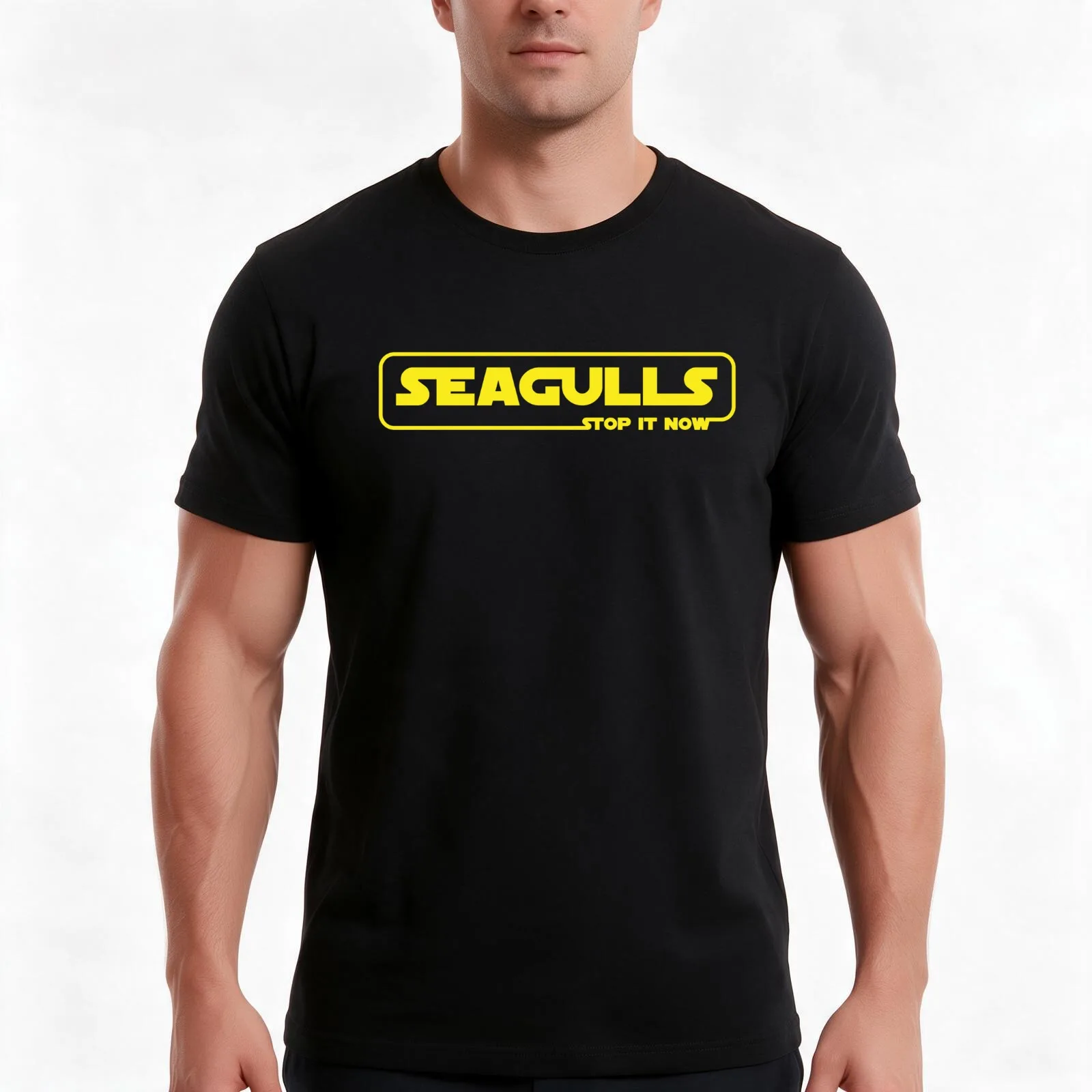 Seagulls episode 1: Stop it Now T-Shirt Summer Casual Cotton Tee Oversized Streetwear Tops Vintage Graphic Print 100% Cotton