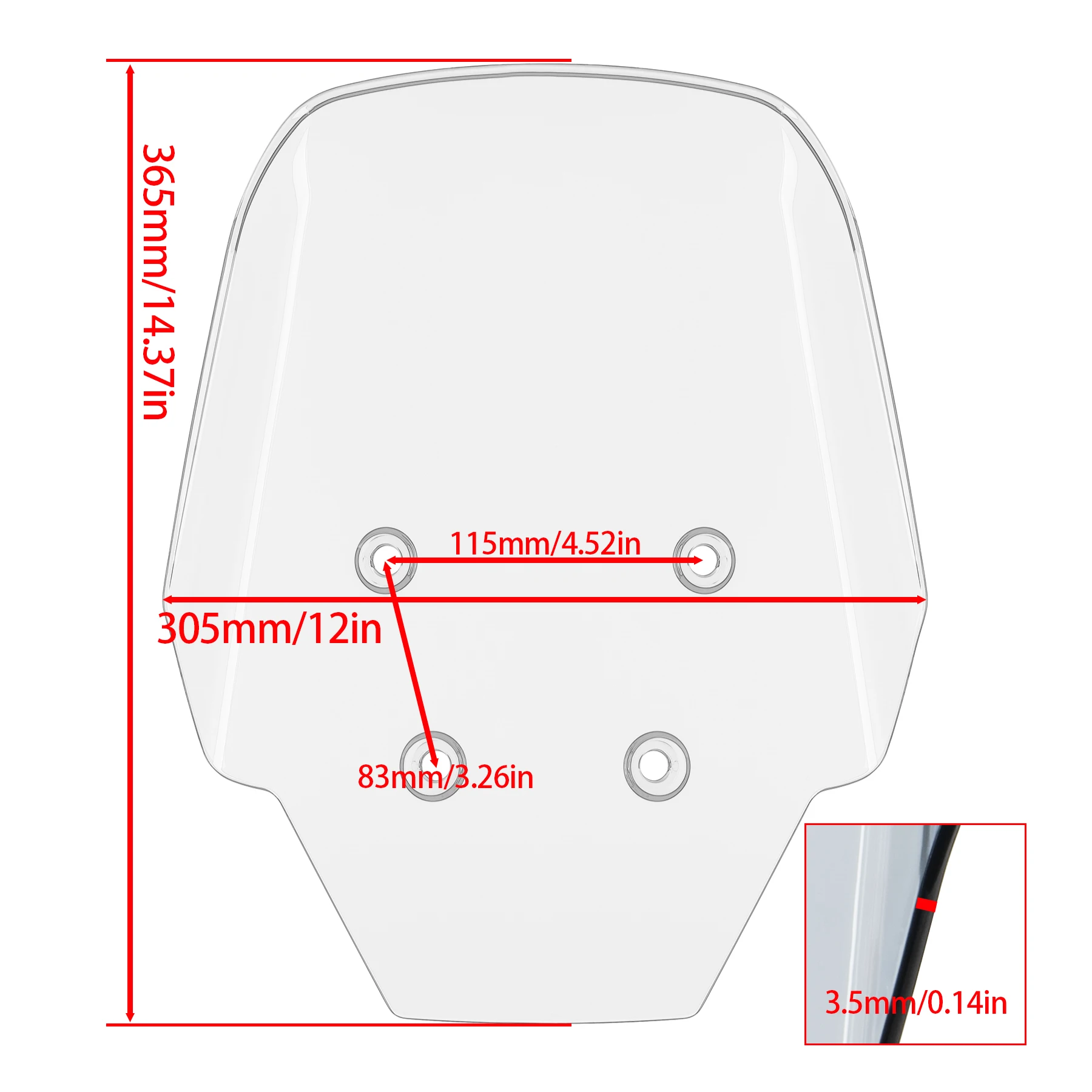 Wolfline Windshield Windscreen for Kawasaki KLE500/SE 2026 Motor Air Wind Deflector Screen Shield Visor for KLE 500 Accessories