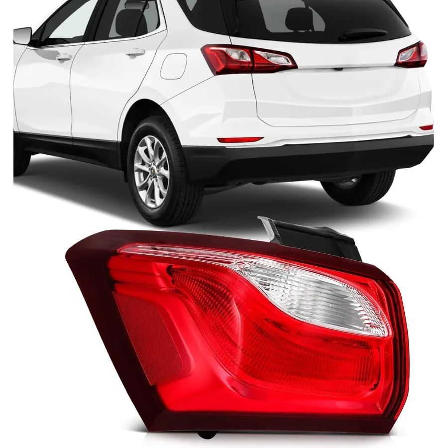 

Tail Light Assembly Compatible with 20182021 Chevrolet Equinox Red Housing Left Side Replacement Lamp for Enhanced Night Visibi
