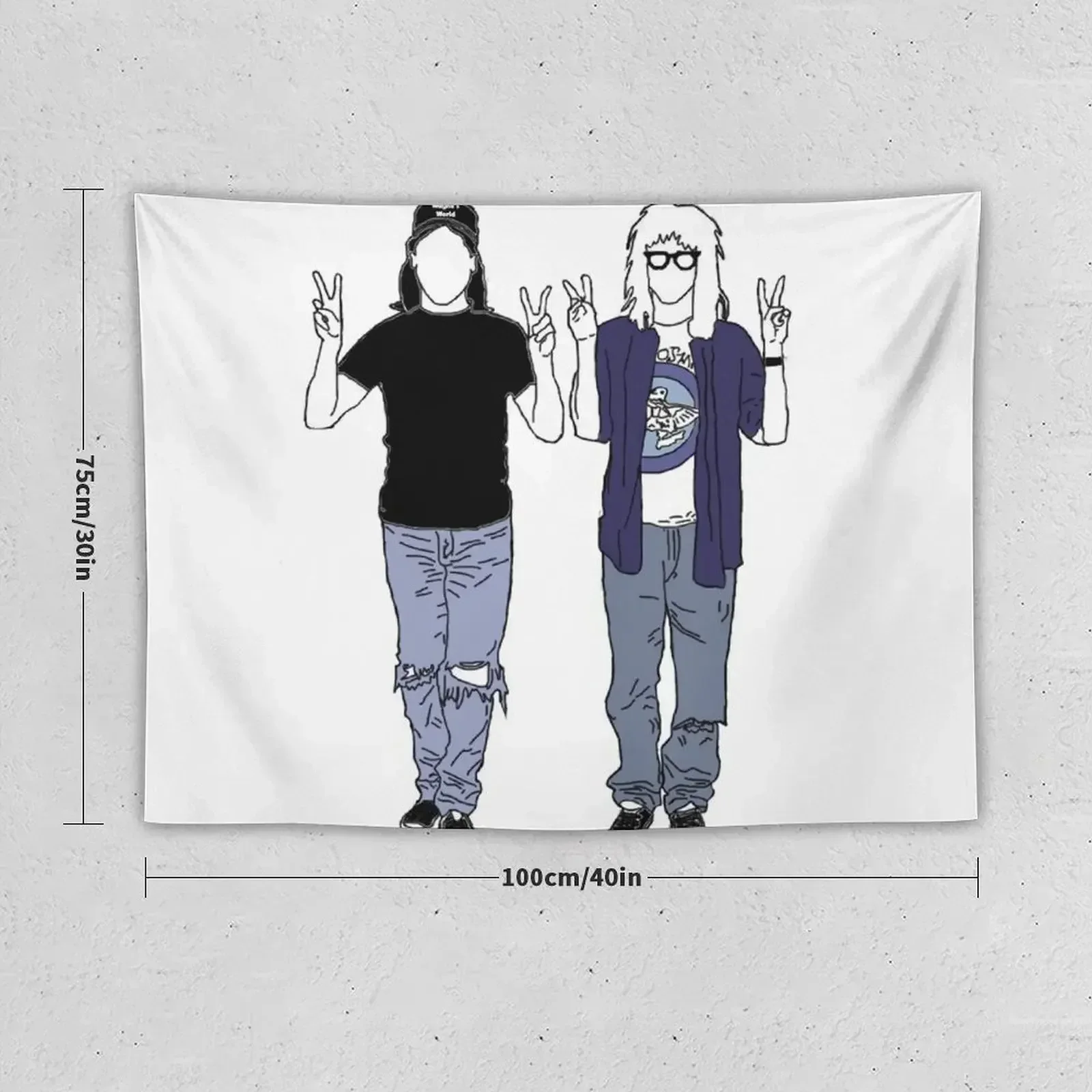 Wayne's World Tapestry Wall Carpet Nordic Home Decor Japanese Room Decor Home Decorators Tapestry