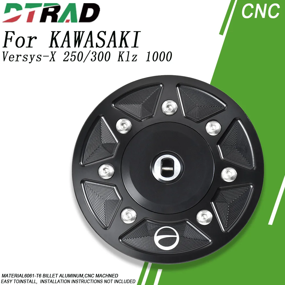 دراجة نارية الإفراج السريع غطاء خزان الوقود لكاواساكي Versys-X 250/300 2017-2025 Versys Klz 1000 2019-2025 الملحقات #1