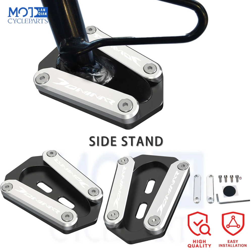 

Для BAJAJ DOMINAR 250 400, аксессуары для мотоциклов всех лет, DOMINAR 250, удлинитель подставки для ног, боковая подставка, увеличитель, пластина