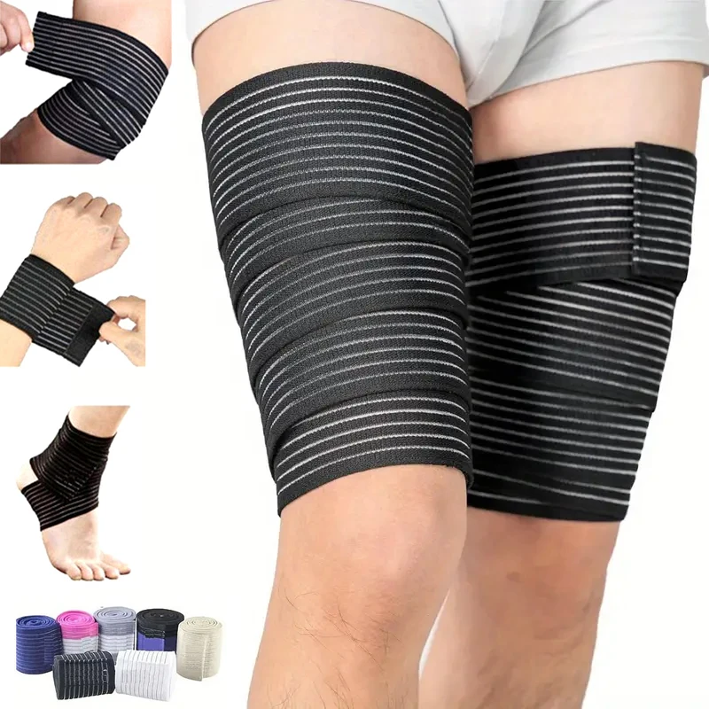  2pcs Elastic Lower Leg Calf Compression Support Bandage Sleeve Wrap for Women and Man, for Football Runner, Basketball