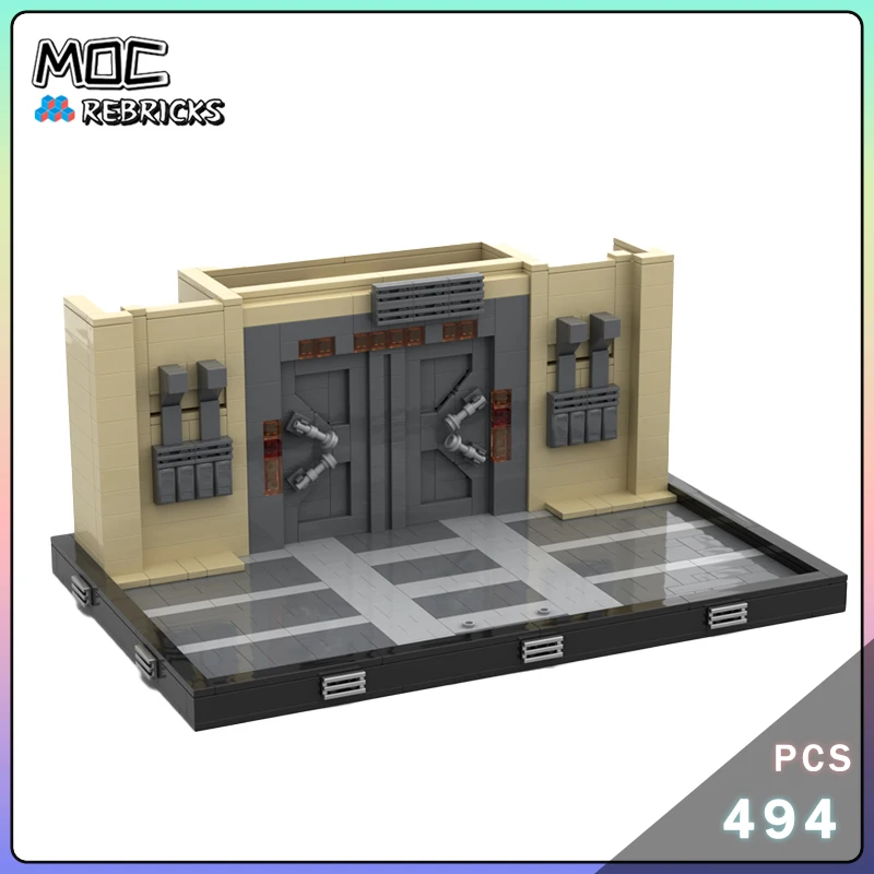 MOC Building Blocks Duello Dei Destinese Diorama Porte In Movimento Modulare Modello FAI DA TE Tecnologia Mattoni Puzzle Ragazzo Giocattoli Regali di Natale