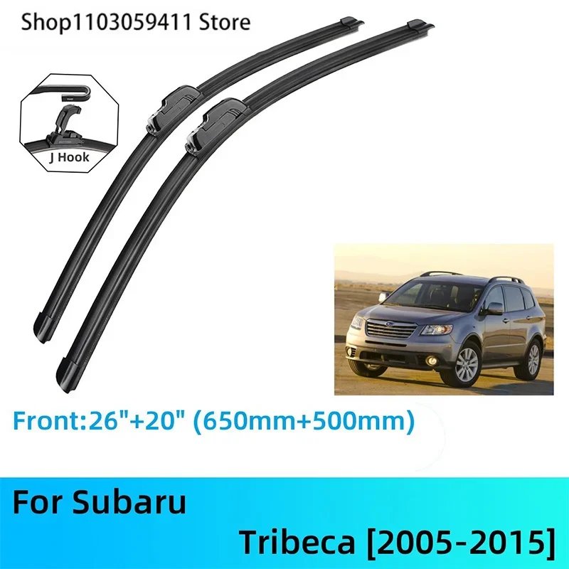 

For Subaru Tribeca Front Rear Wiper Blades Brushes Cutter Accessories J U Hook 2005-2015 2009 2010 2011 2012 2013 2014 2015