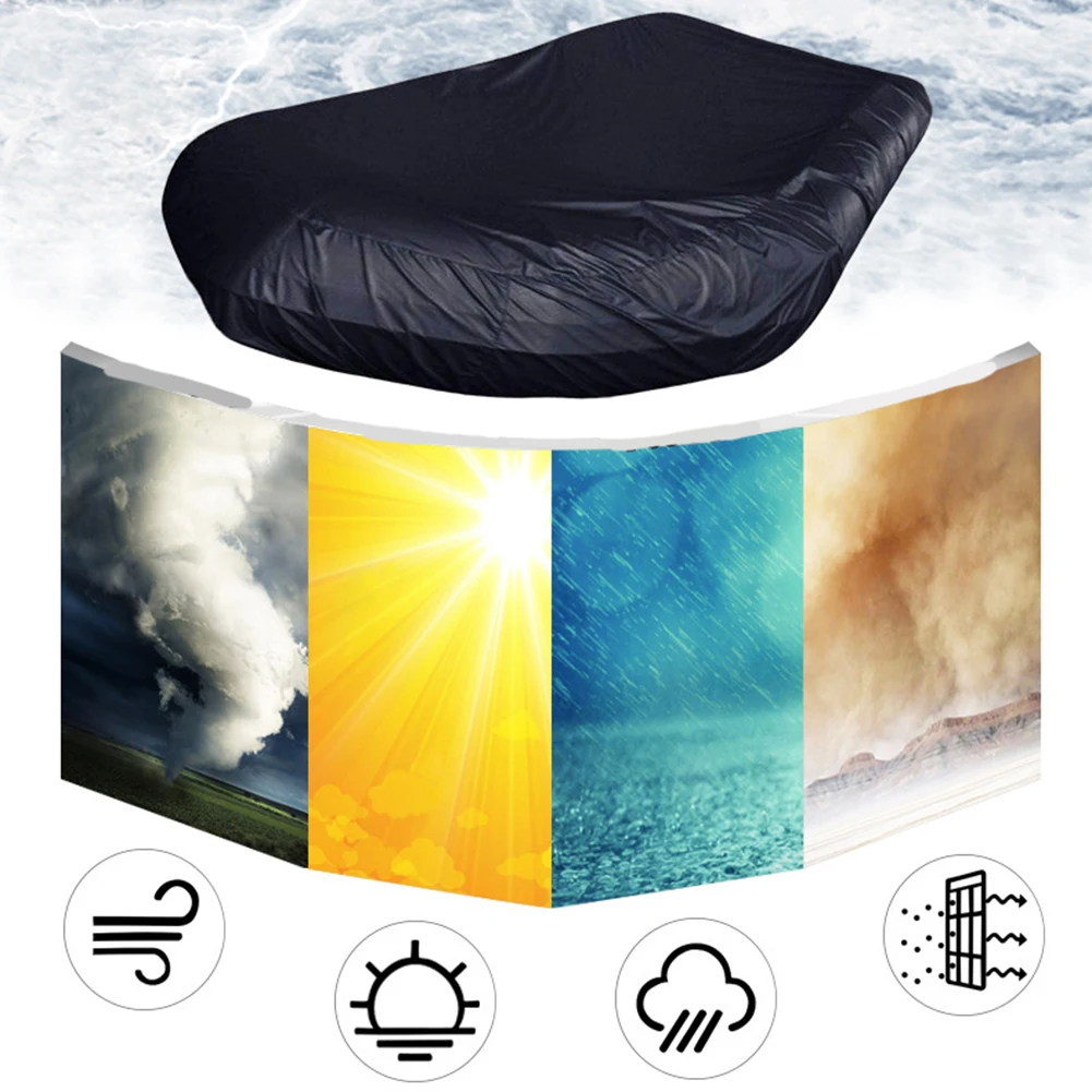 Inflatable Boat Cover V Shape Waterproof Dustproof Sunscreen Protective Cover Fishing Rubber Boat Marine Boat Kayak Accessories