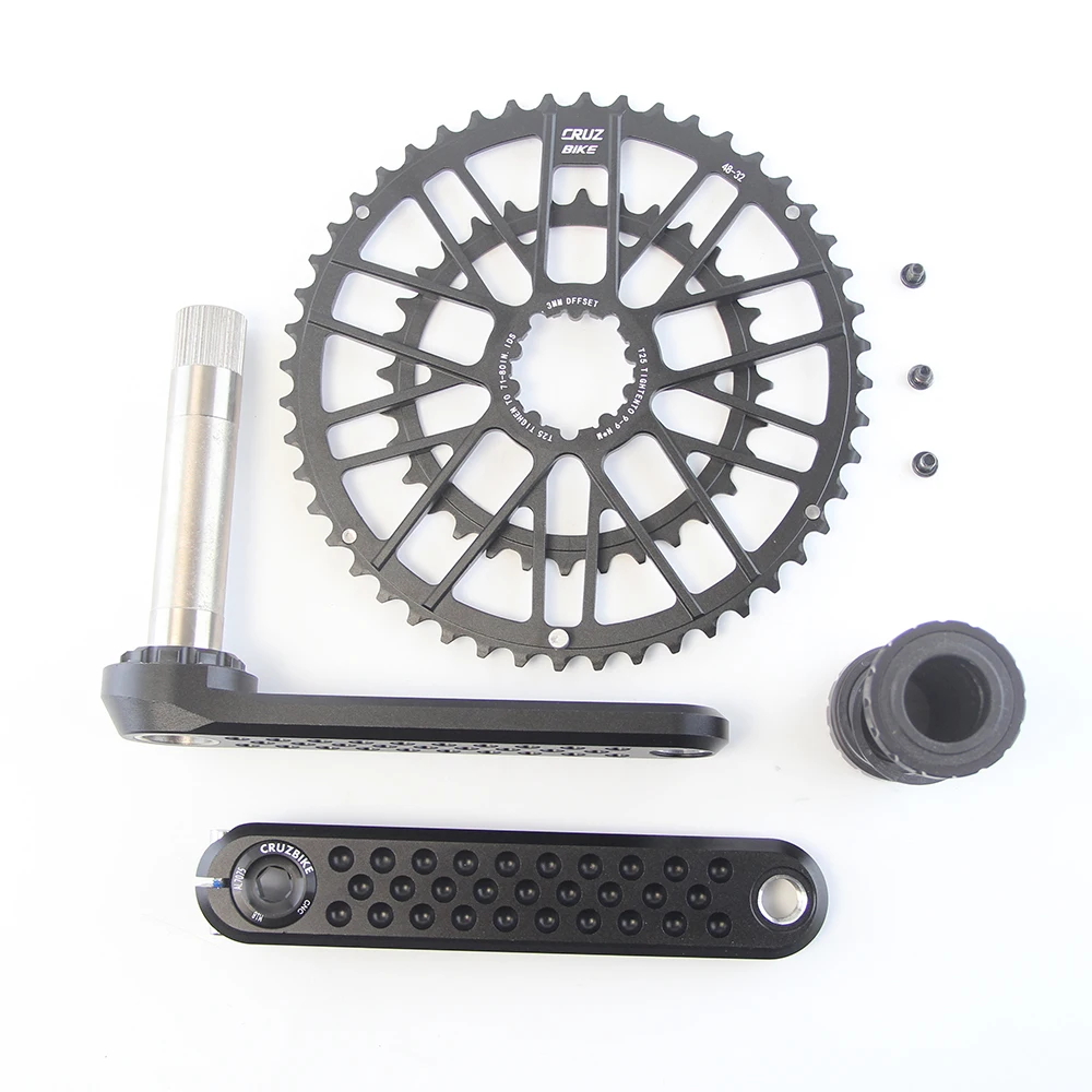 CRUZbike ロードバイク クランク クランクセット 155/160/165/170