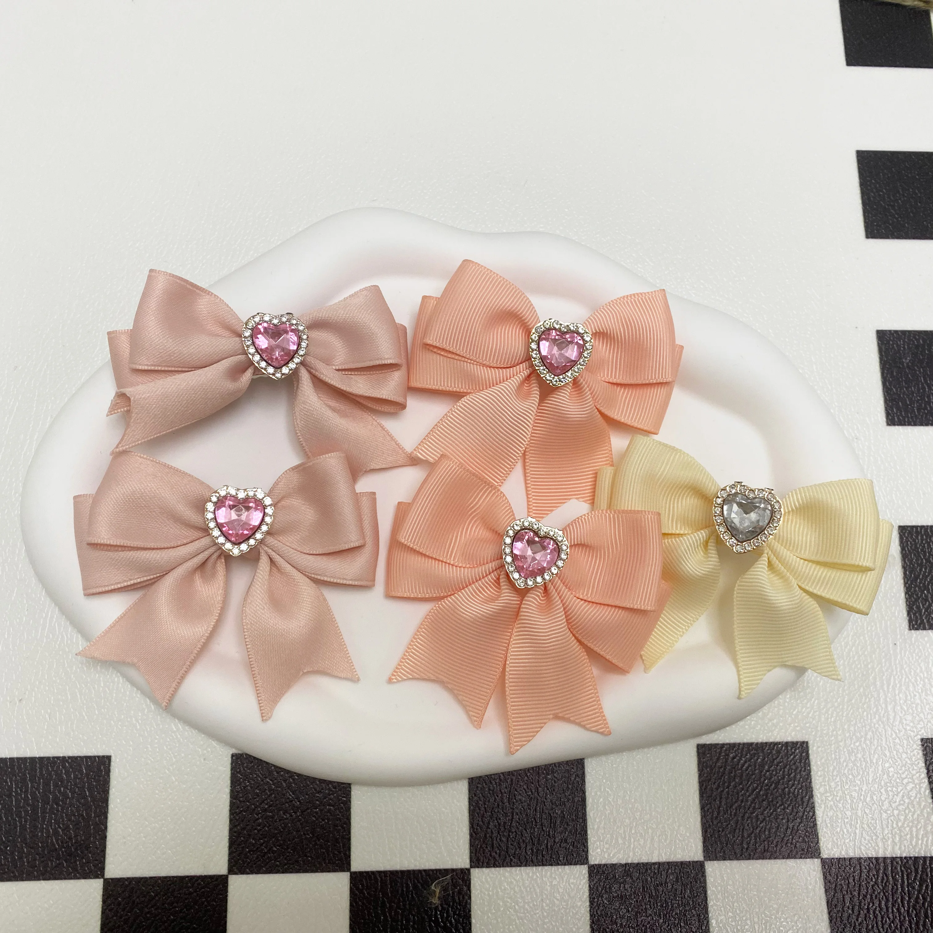 【1pair】child girl hairpins accessories for women's hair lolita hair clip bows for girls on barrette things for hair popular hair