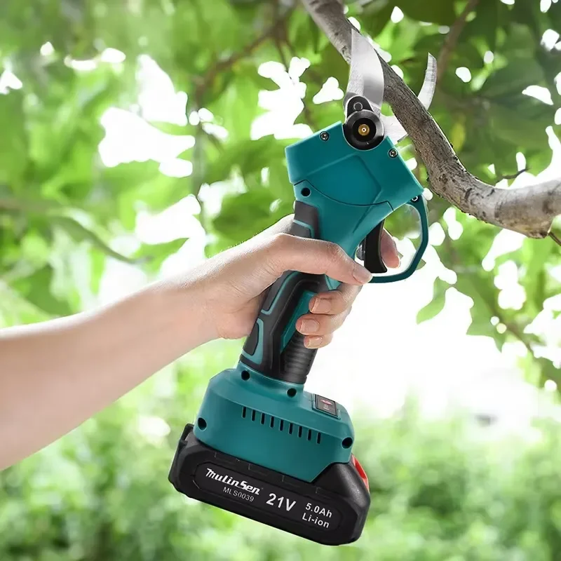 Professional Electric Bypass Tree Pruner Scissor for SENCOE Rechargeable Trimming Shear Pruning Tool with Anti-Slip Grip 21V - view 4