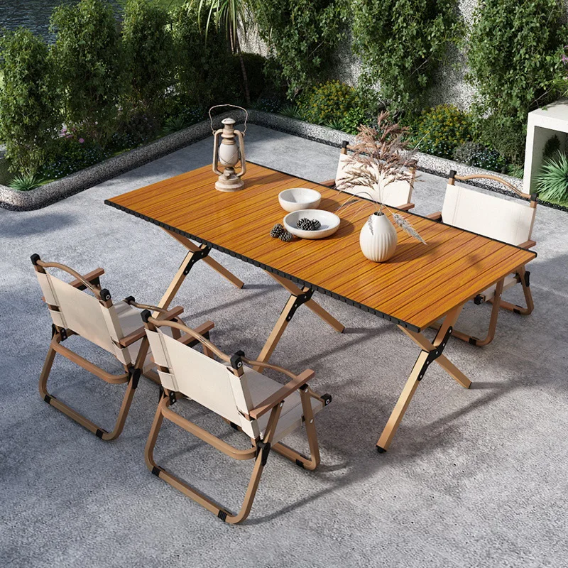 

Balcony Sets Camping Table Minimalist Backyard High Quality Waterproof Camping Table Modern Lounge Campingtisch Patio Furniture