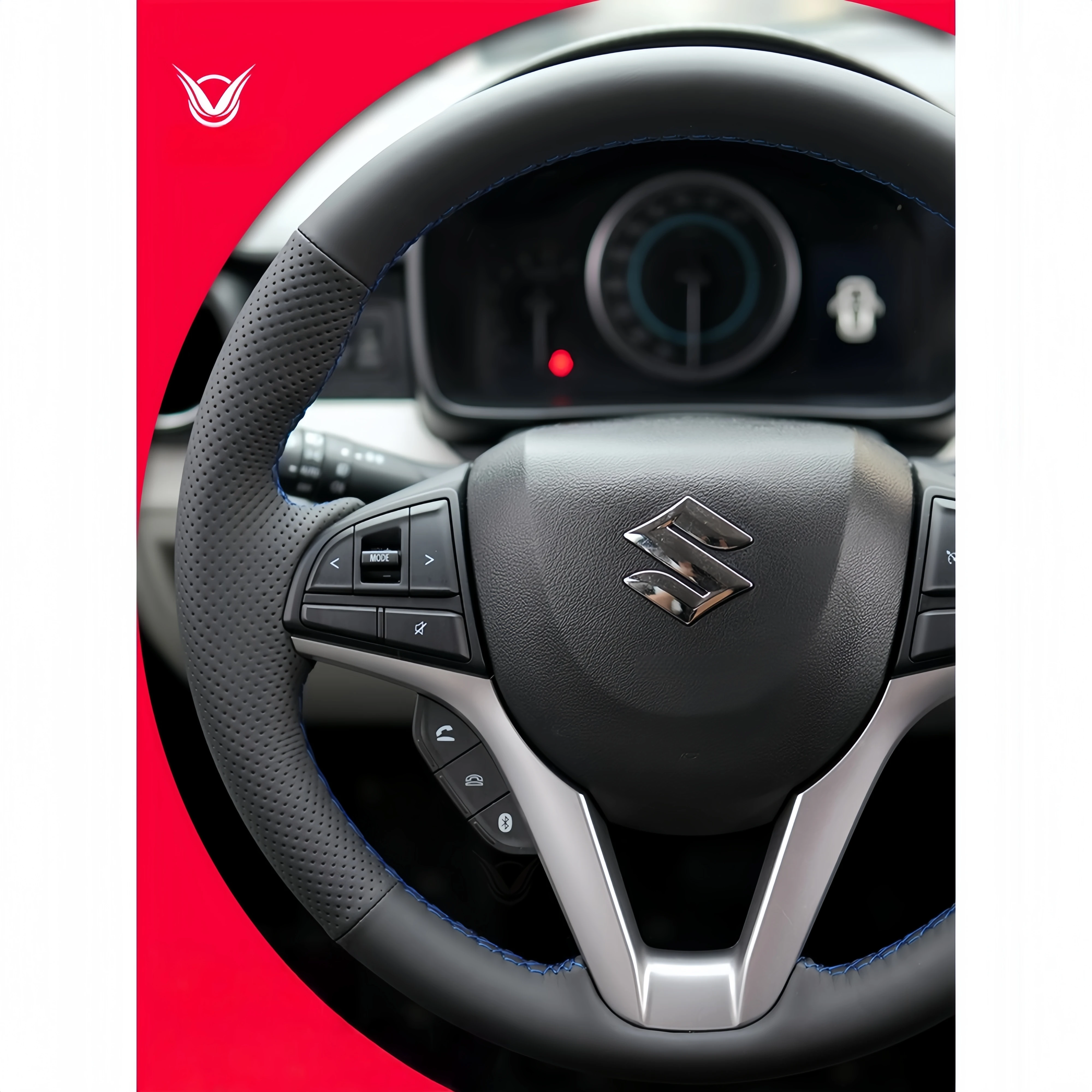

Special vehicle-specific hand-stitched steering wheel covers for Suzuki Ignis