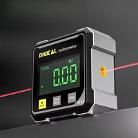 1pc Four Sided Magnetic Suction Double-sided Laser Tilt Angle Box Small Slope Laser Level Precise Measurement Electronic Tool