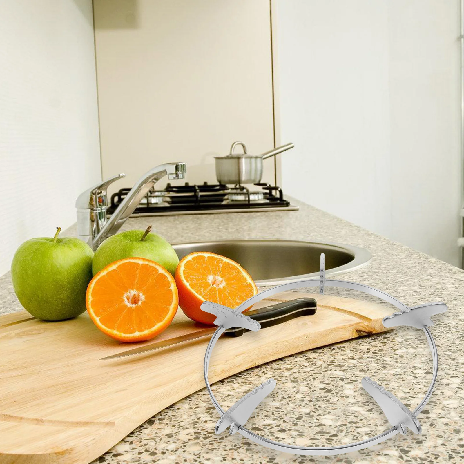 

Iron Wok Heavy Duty Non-Slip Sturdy Cooktop Stand for Gas Stove Wok Rack Replacement Household Kitchen Accessory