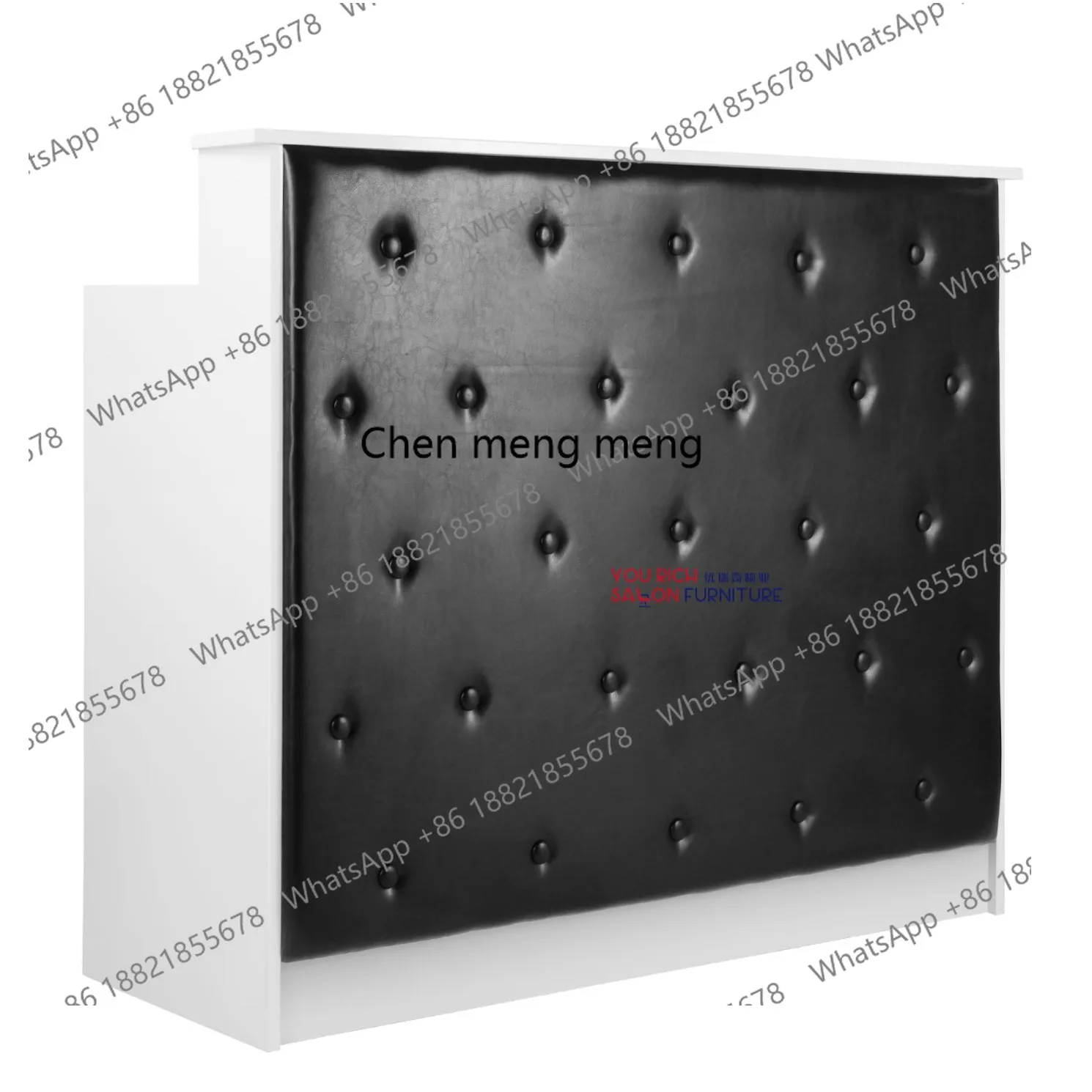 

Черная кожаная касса Парикмахерская Верстак Парикмахерская Салон красоты Касса Стойка регистрации Бар