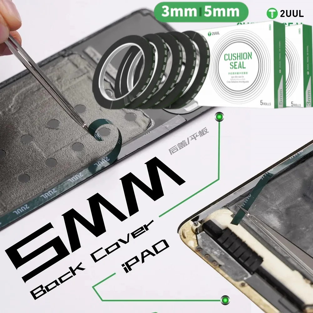 

2UUL сильная адгезия двусторонняя уплотнительная лента для подушек 3 5 мм для экранов мобильных телефонов батарея задняя крышка кронштейн ремонт сборки