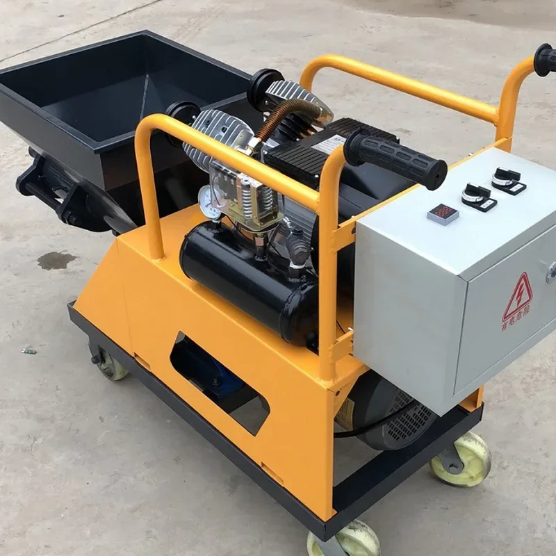 Cement Mortar Spray Machine Stone Paint Plaster Wall Automatic Spray Machine Electric Cement Mortar Shotcrete Furnish Equipment