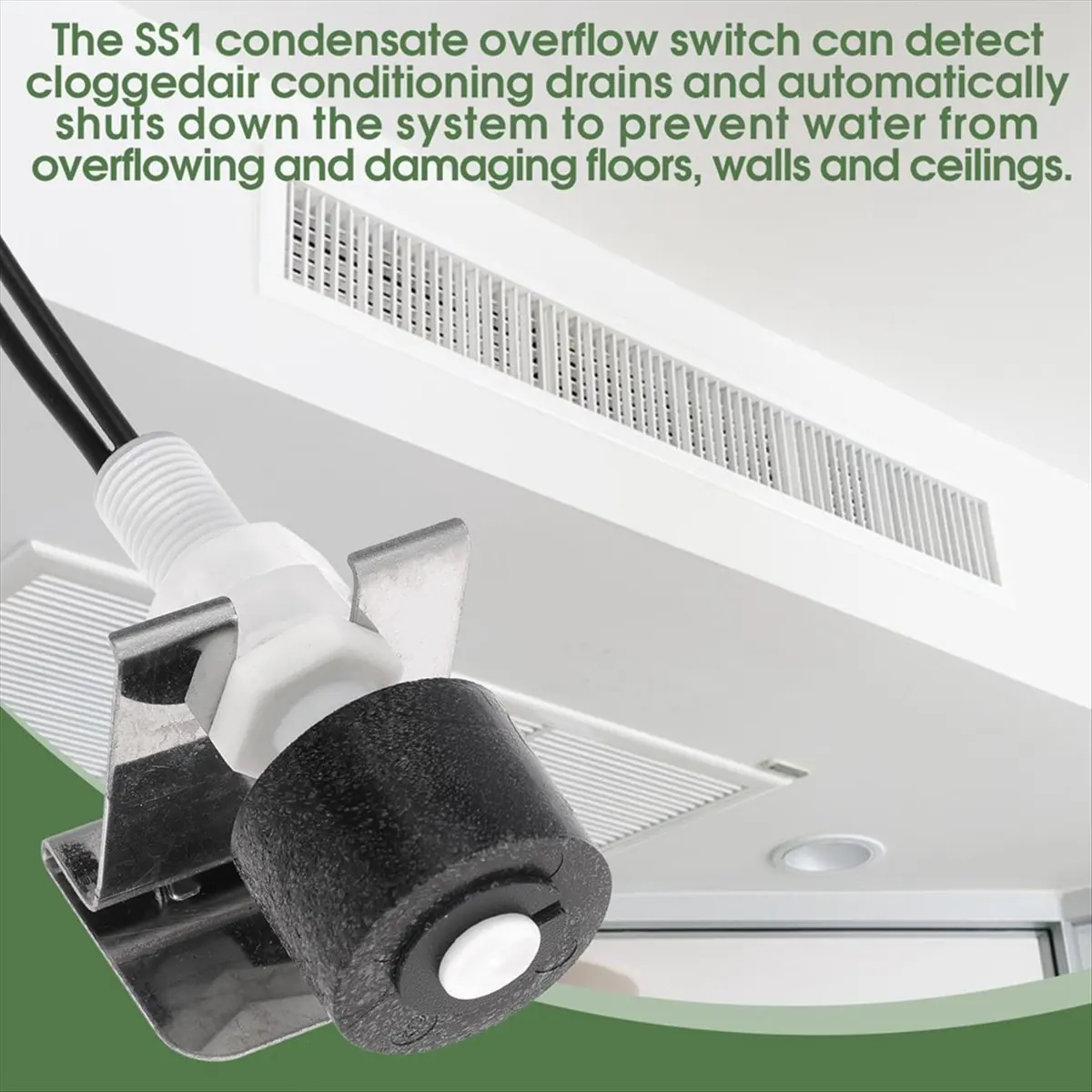 POPULAR-2Pcs SS3 Float Switch Condensate Overflow Safe-T-Switch Replace 97647 for HVAC Drain Pan Condensate view 3