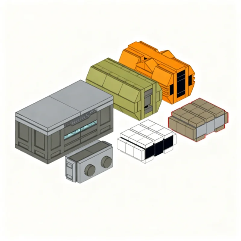 160 Pezzi MOC Base di Battaglia Stellare Accessori Modello Costruzioni Giocattoli Educativi Idea Regalo di Natale per Bambini