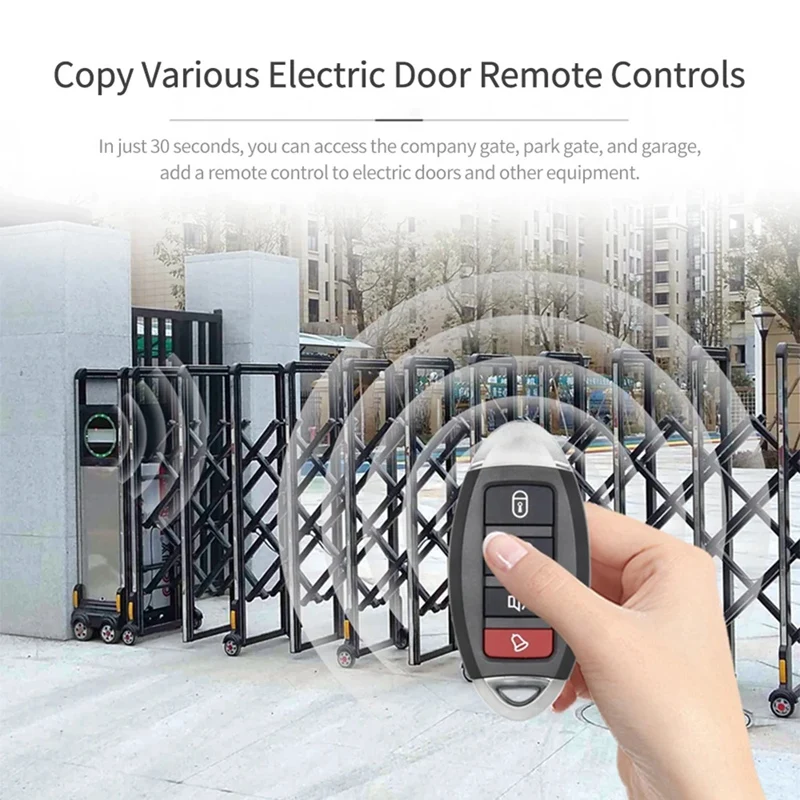 New Full Frequency 280-915MHZ Enhanced Copy Remote Control Garage Door Barrier Electric Vehicle Rolling Shutter Black