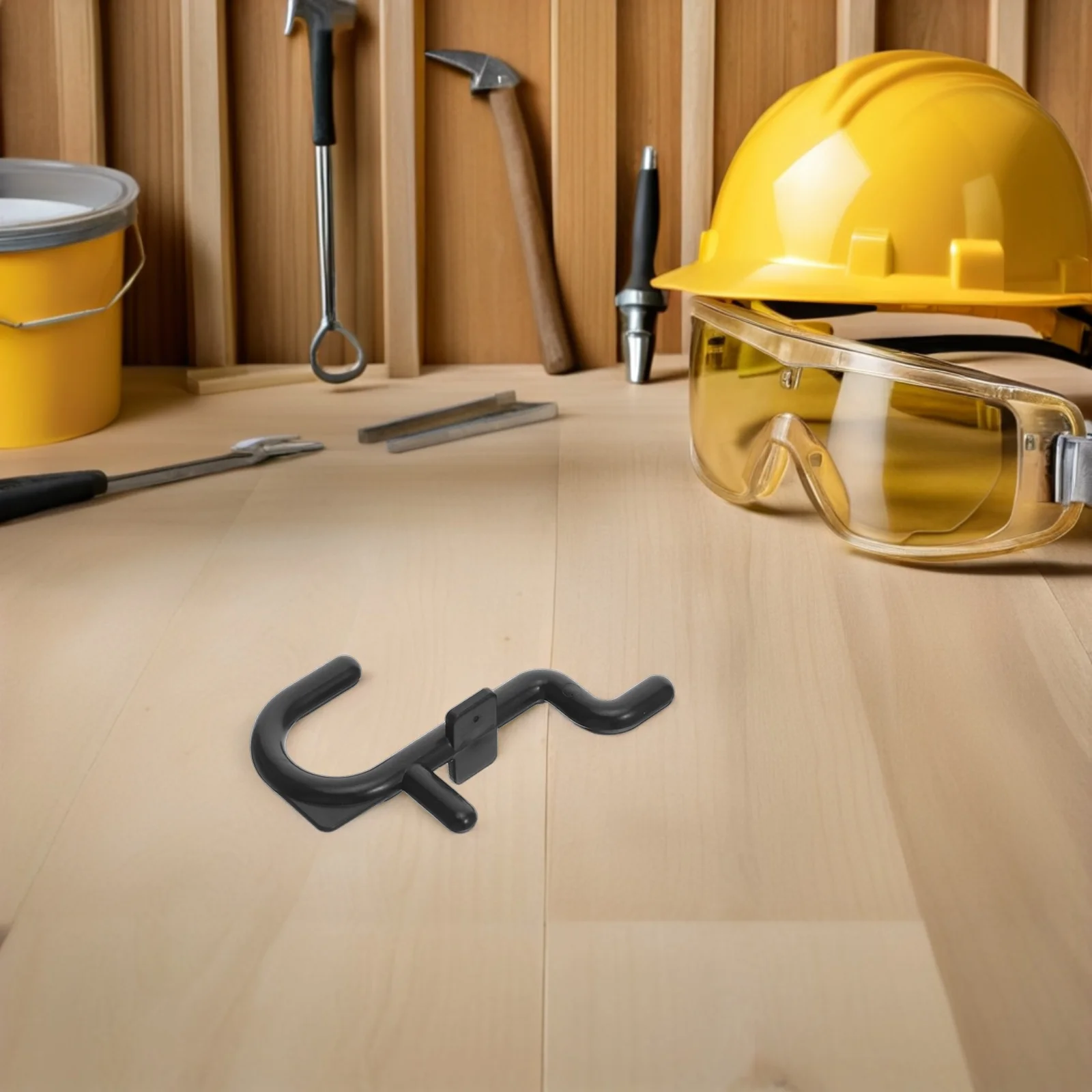 

100Pcs Pegboard Hooks Plastic Black for Garage Kitchen Tool Storage Organizer and Display Holder Pegboard Hooks