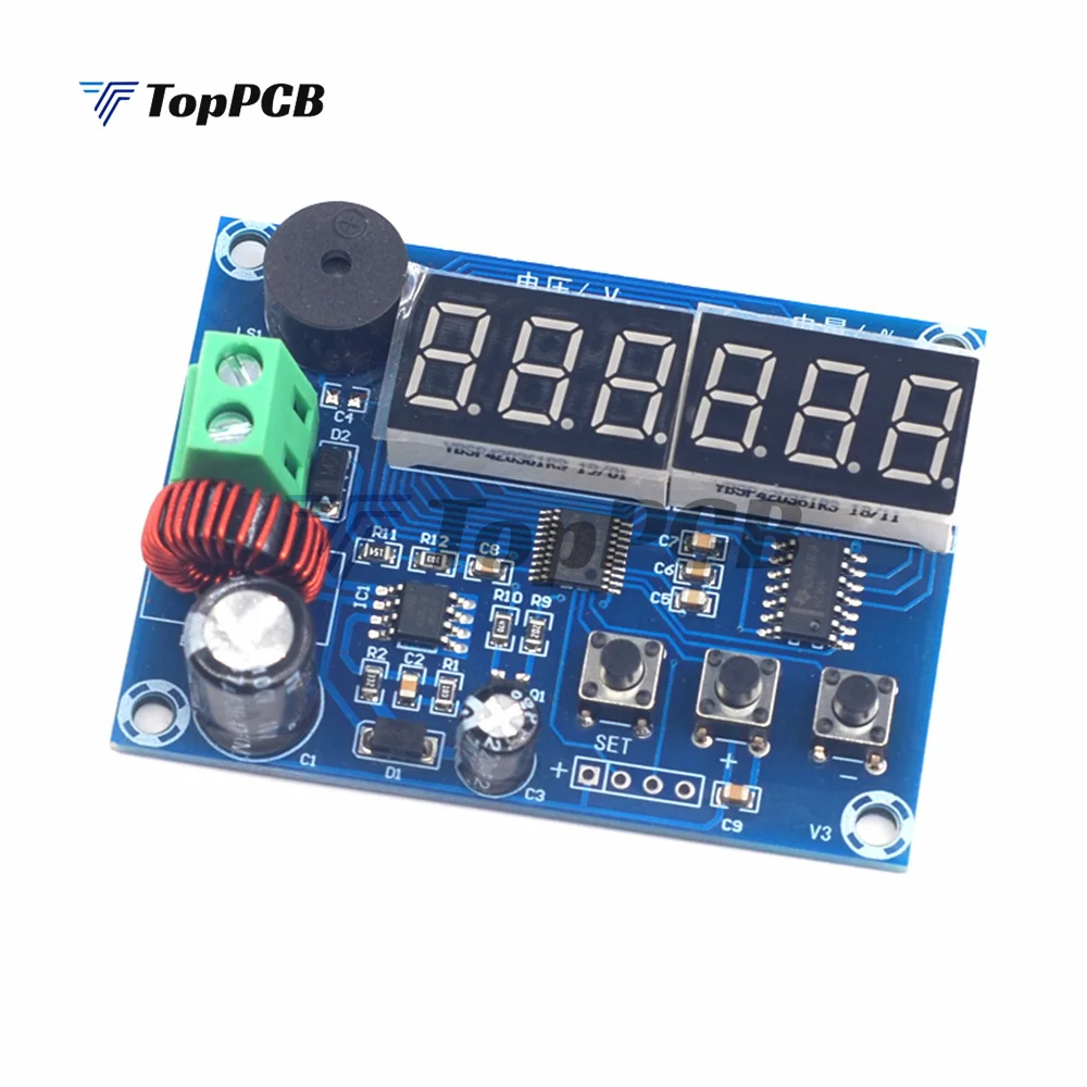 Battery Capacity Monitor Voltmeter DC 7V-80V XH-M241 Programmable Voltage Tester Indicator Low Capacity Percentage Alarm