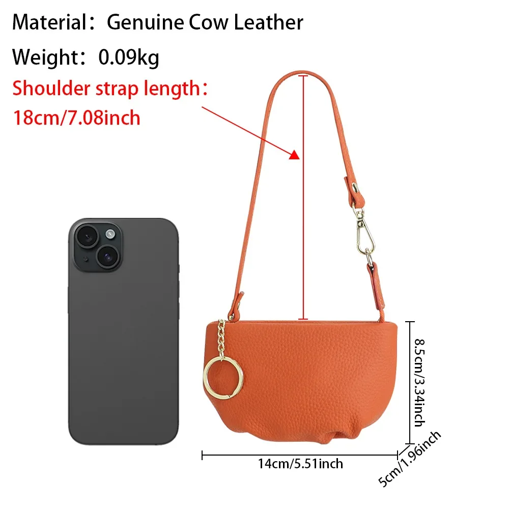 URBAN MASTER Mini portachiavi portamonete borsa portaoggetti in vera pelle moda portatile piccola custodia per il cambio 2489