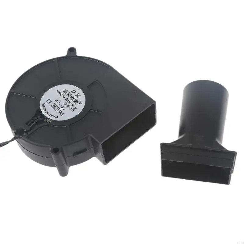 Y51B 12V BBQ Fan with AC 100-240V Variable Speed Controller Adapter