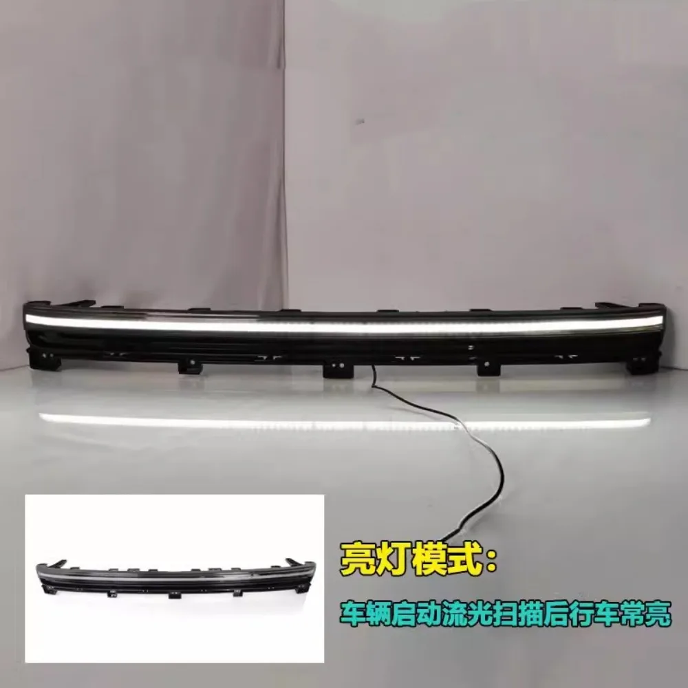 Body Kit LED Through lamp front Center Car Light Front Bumper light Assembly For Geely Icon 2020-2023 Auto Accessories