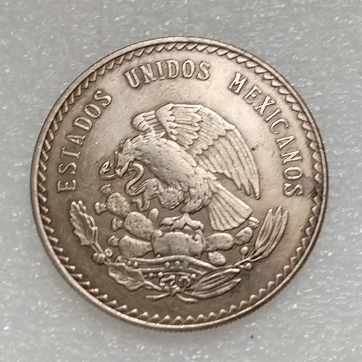 الاستنساخ هوبو 1947 المكسيك عملة تذكارية مطلية بالفضة #2