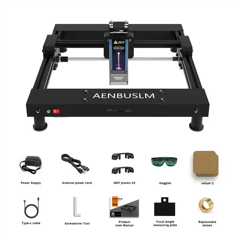 Mini Laser Engraving Machine 6W 150mm*150mm High Precision Engraver Cutter DIY Valentine's Day Gifts For Wood Metal Craft Tool